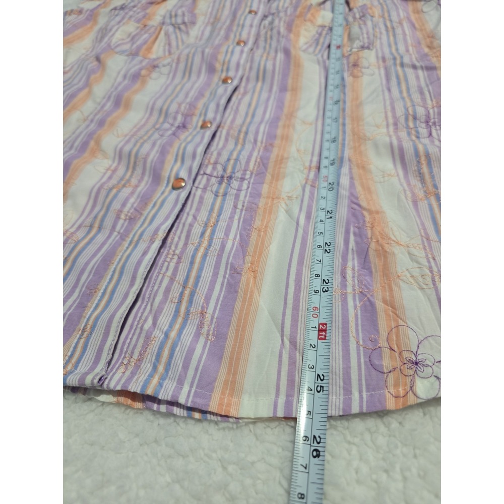 TwentyX 20x Ultra Fit Women XL Snap Button Blouse Spring Floral